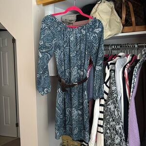 Michael Kors Paisley off the shoulder dress